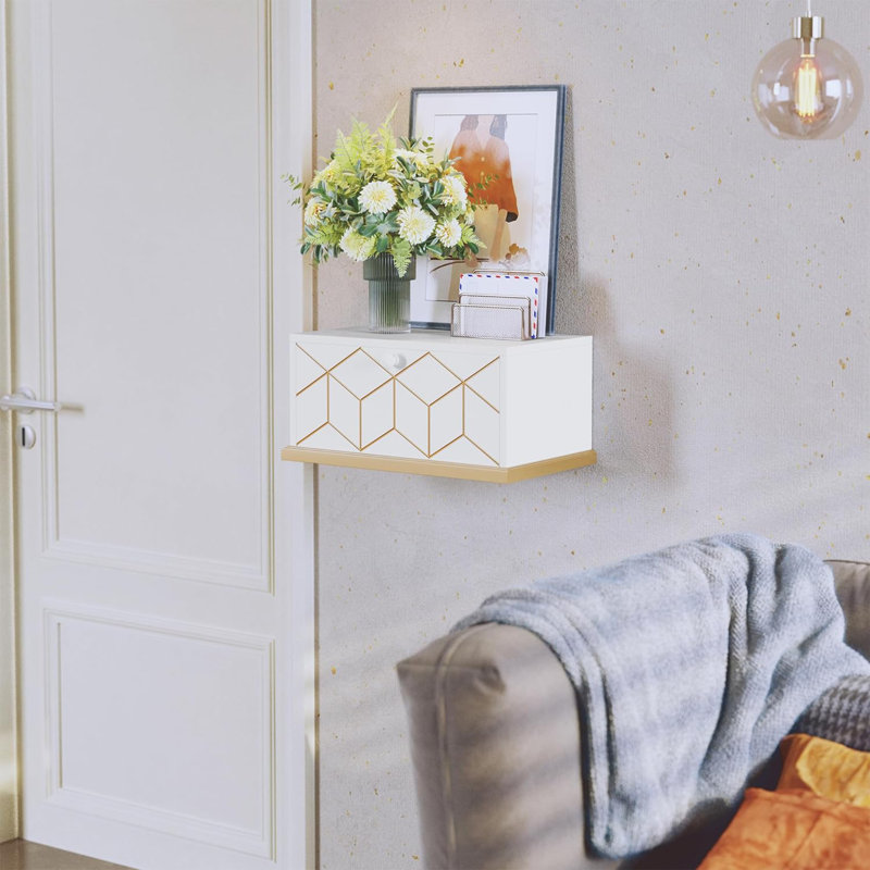 Table de chevet Judsonia, Blanc