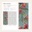 Papier peint floral rétro avec oiseaux