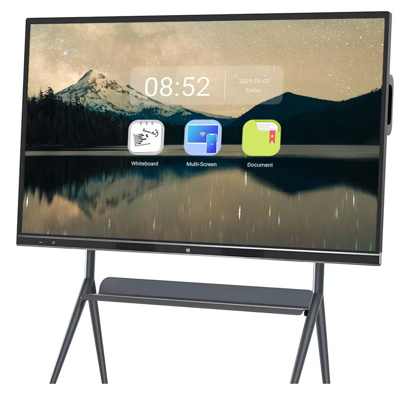 JYXCN 86 "Smart Board 4K Écran tactile de présentation interactif sans fil à partage de code-barres pour bureau de classe (avec fixation murale incluse)