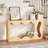 63 Inch Farmhouse Scalloped Console Table for Entryway, Narrow Wood Sofa Table Behind Couch with Storage, Rustic Hallway Furniture for Living Rooms Apartments, Natural-152524316