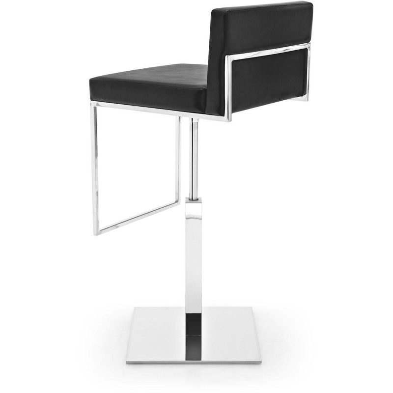 Tabouret ajustable avec base pivotante Even Plus, Noir