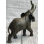 Sculpture figurine éléphant bronze en métal 11 po x 13 po