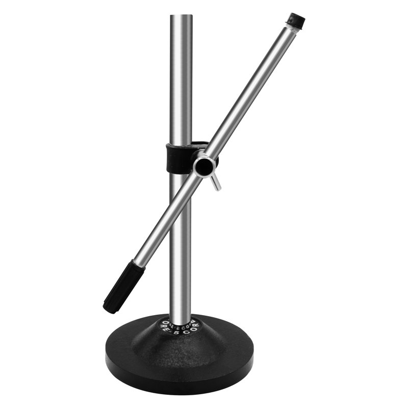 5 Core Mic Stand Adjustable Desktop Boom Microphone Stands Round Base Pedestal Para Microfono
