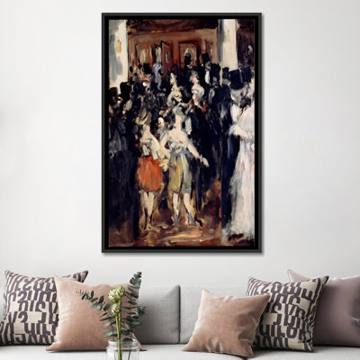 Reproduction d'art sur toile, "Masked Ball at the Opéra" par Edward Manet
