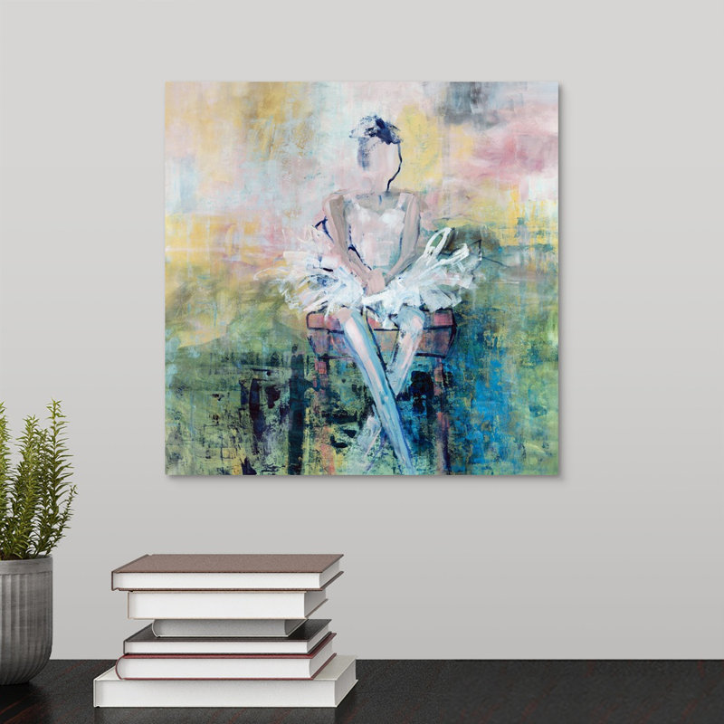 « dancer pensées », peinture sur toile, Toile tendue, H 12 po x l 12 po x p 1,25 po