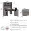 Ensemble de bureau d'ordinateur avec clapier 4 articles Kaionna-53821900