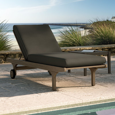 Chaise longue en teck Saratoga