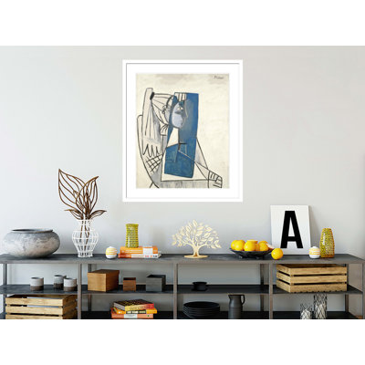 Portrait de Sylvette David par Pablo Picasso, impression giclée sur cadre