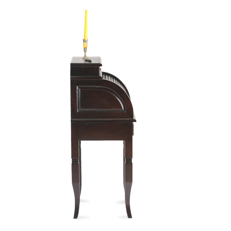 Lafrance Solid Wood Secretary Desk, Dark brown