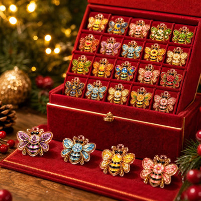 Christmas Advent Calendar 24 Day Countdown with Acrylic Hanging Ornaments Holiday Surprise Gift Box Christmas Decorations Gifts
