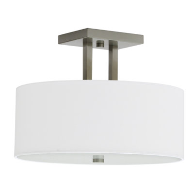 Lamas Fabric Semi Flush Mount