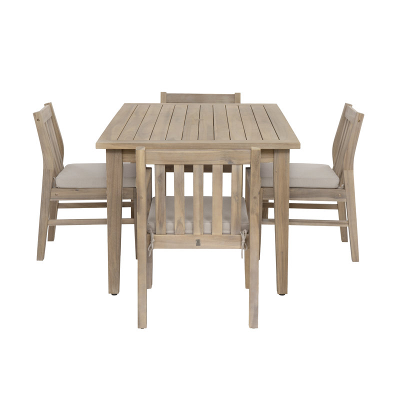 Amina 4 - Person Outdoor Dining Set with Cushions