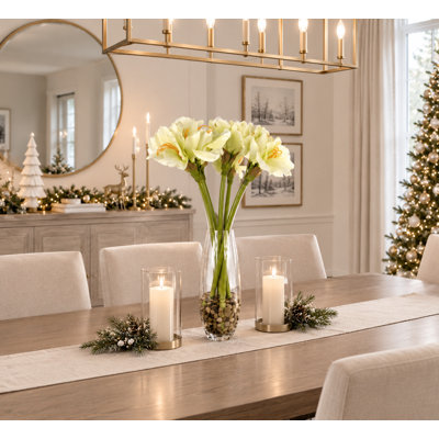 Amaryllis, arrangement floral dans un vase