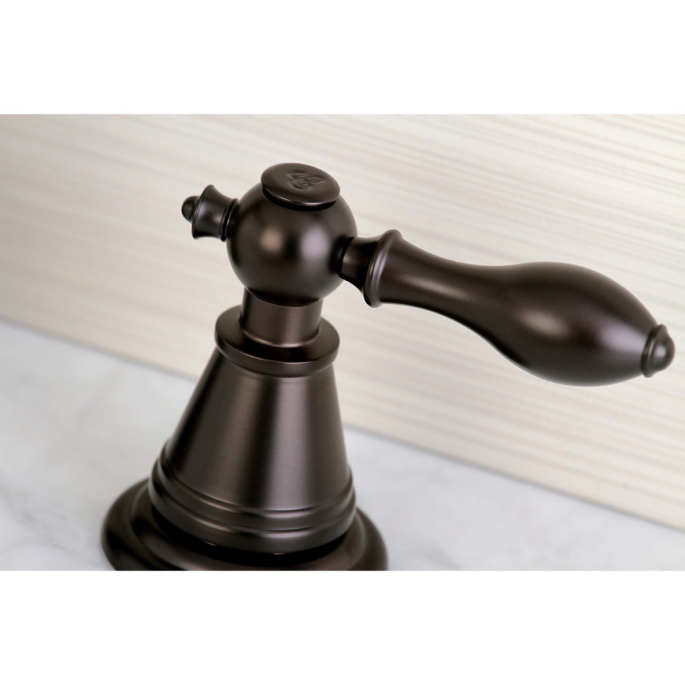 Victorian Widespread Faucet with Pop-Up Drain, Oil Rubbed Bronze