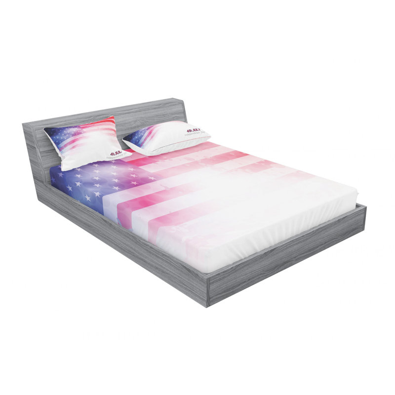 Microfiber Sheet Set, Queen Sheet Set with Fitted Sheet