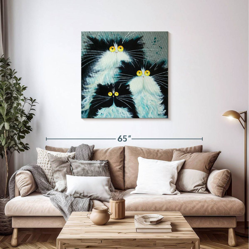 Brampt Meet The Purrents, 36" H x 36" W