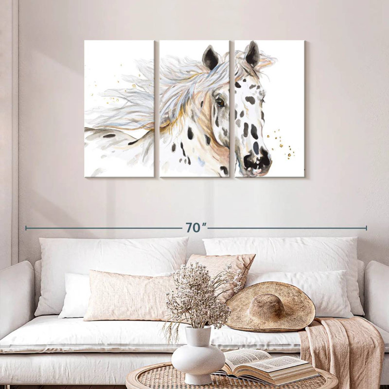 Beauté Appaloosa, H 20 po x l 33 po