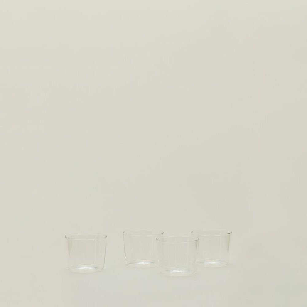 Glass Drinking Glass, Small Glassware 6 oz., Clear