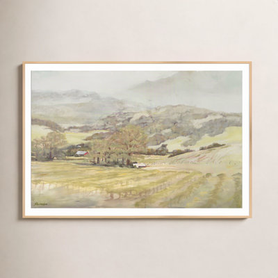 Spring Vineyard Painting by Silvia Rutledge