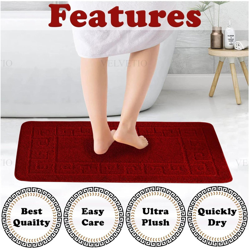 Bath Mat, Red