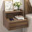 Floating Nightstand With Decorative Embossed Pattern-1257718116