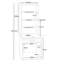 Nero 182.8cm H x 60cm W Printer Stand-17135608