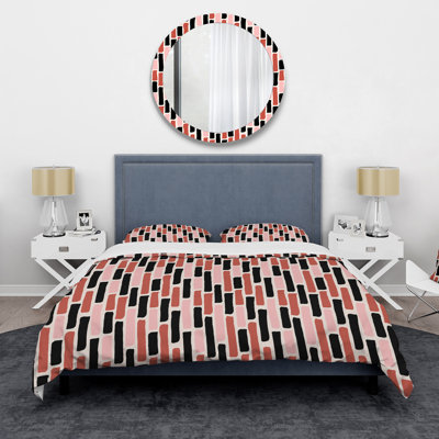 Polyester Geometric Shapes Duvet Cover