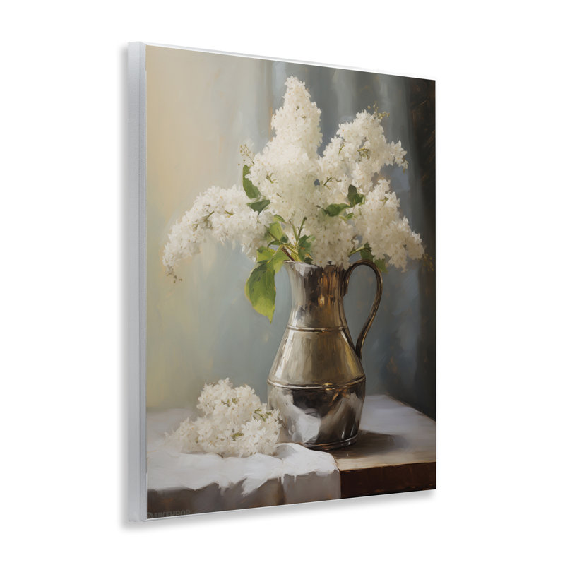 Plaque murale «White Lilacs Still Life» par Arlington Prints