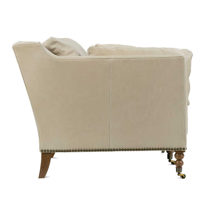 Canapé-lit en cuir Madeline, Bois médium, Kl252-75, H 34 po x l 90 po x P 40 po