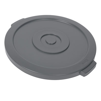 Couvercle de restaurant SEULEMENT: couvercle de poubelle propre, 1 poubelle ronde vendue séparément, poubelle de 20 gallons, poignée intégrée, couvercle de poubelle en plastique gris, robuste