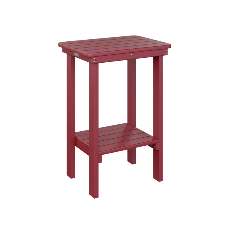 Berlin Gardens Rectangular End Counter Table, Scarlet Red