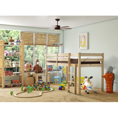 Ivy Mid Sleeper Solid Pine Cabin Bed