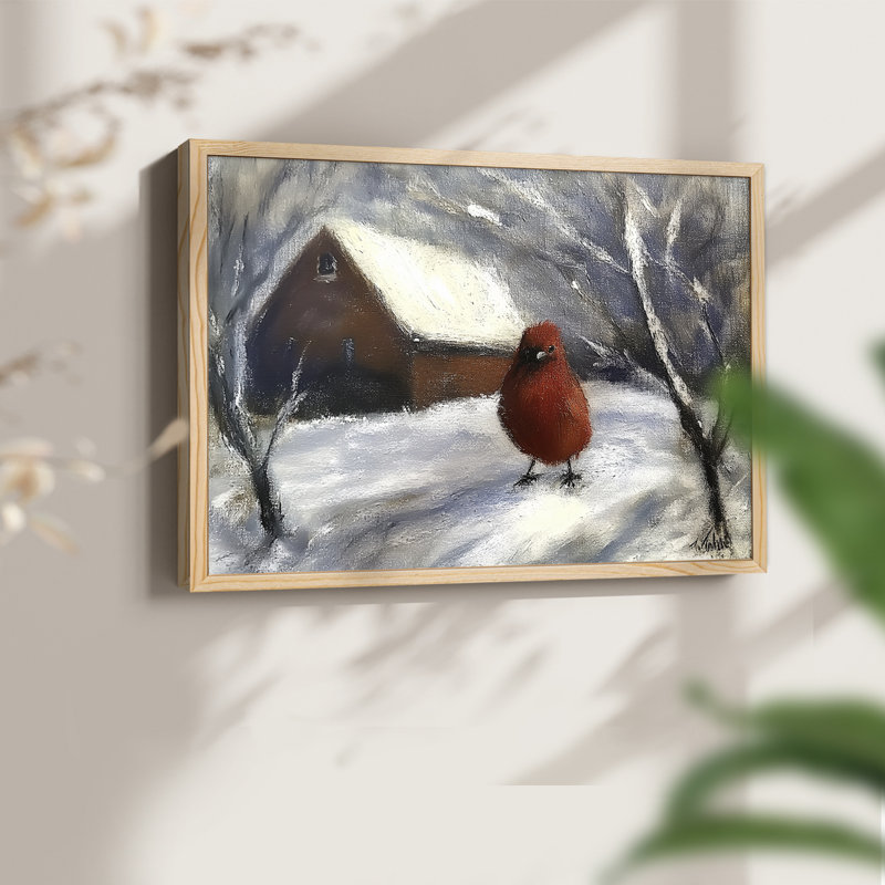 Art de Noël - DCxxxi - reproduction encadrée - réversible, H 11 po x l 14 po, Naturel