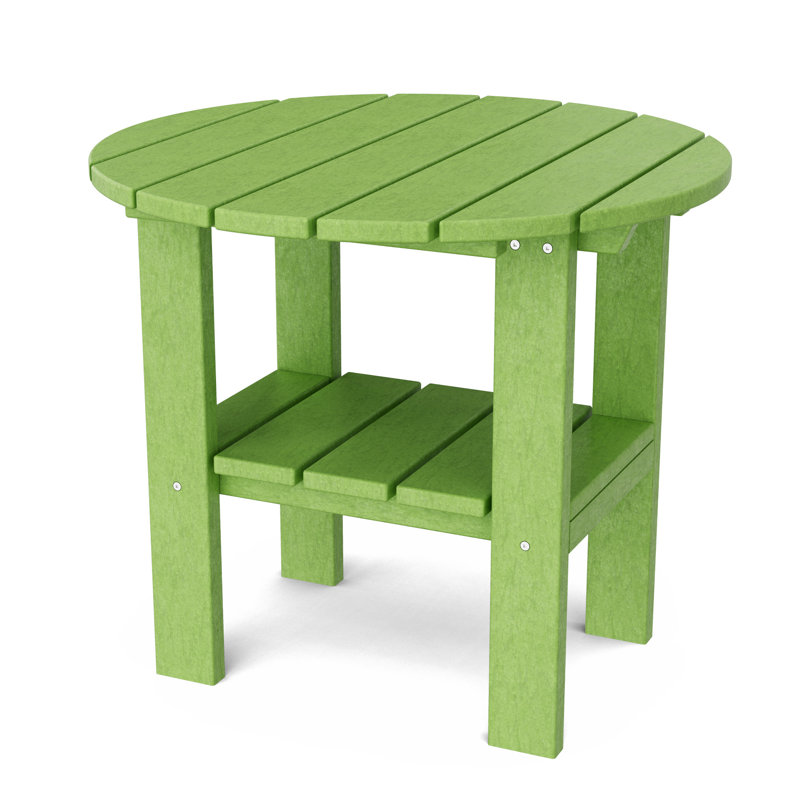 Classic Round Side Table, Lime Green