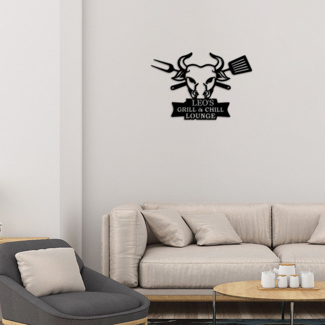 Candess Water Resistant Steel Text & Numbers Wall Decor