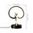 Abstract Art 12W LED Table Lamp 11" - 3000K Warm Light- Abstract Design in Matte Black