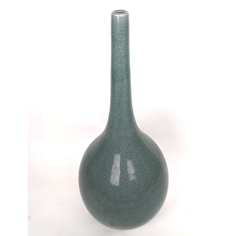 Vase de table en porcelaine gris 32 "Canonero