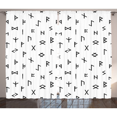 Semi Sheer Curtain Pair
