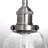 Silver Base Bubble Glass 1-Light Pendant