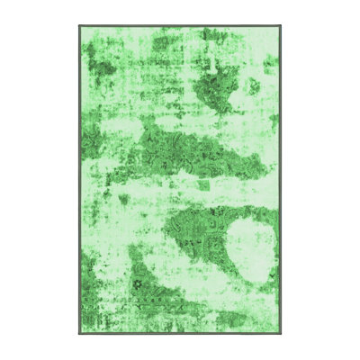 Washable Abstract Indoor Rug