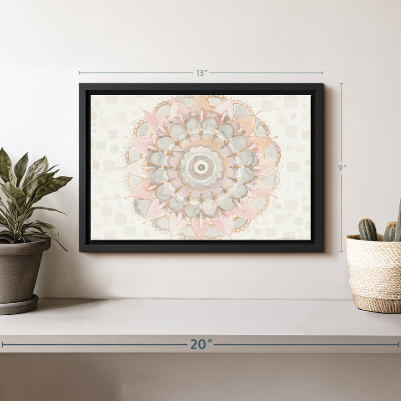 Decor Elements " Modern Mandala Wall Art ", 9" H x 13" W