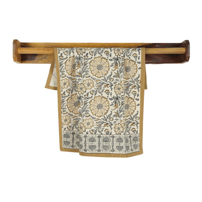 BLOOM Hand Block Printed Kitchen Towel - Set Of 2
