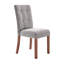 Chaise d’appoint capitonnée en lin Mitzi-248407863