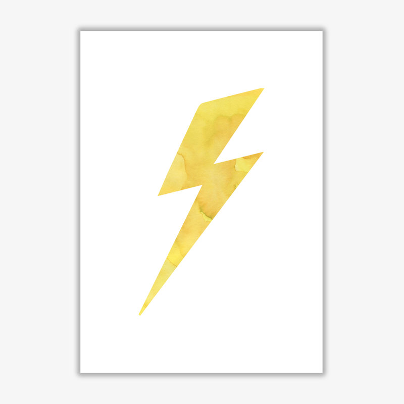 Thunderbolt - Painting, 60 cm H x 42 cm W x 1 cm D, No Frame