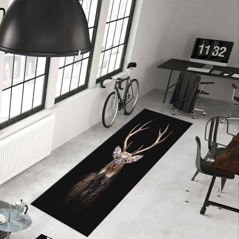 Floral Pattern With Pile Soft Printed Rug Creating a Cozy Atmosphere in Your Living Space, Runner 2'8" x 6'7"