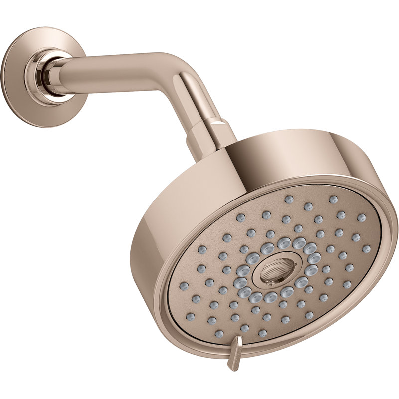 Purist 1.75 GPM Full/Standard Fixed Shower Head, Vibrant Rose Gold