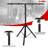 5Core DJ Light Stand 2Pc Adjustable Heavy Duty Stage Lights Stands w Light T Bar