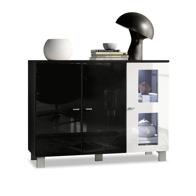 Mccombs 107cm Sideboard, With LED, White