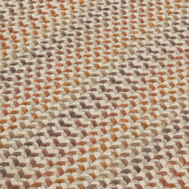 Tapis en laine naturelle tissé à la main Arvie, Rectangle 4 pi x 6 pi
