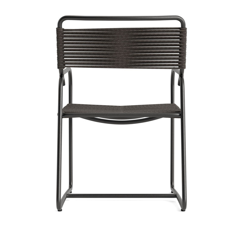Walter Lamb Outdoor Armchair, Textured Pewter/Coal